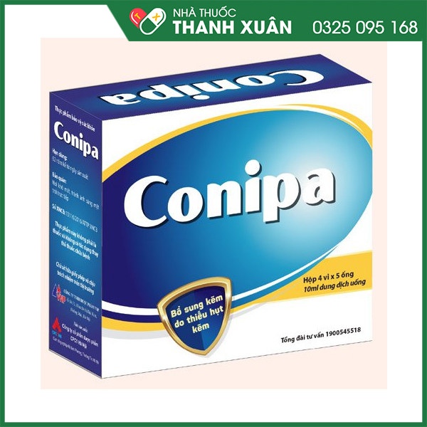 Conipa pure hỗ trợ bổ sung kẽm